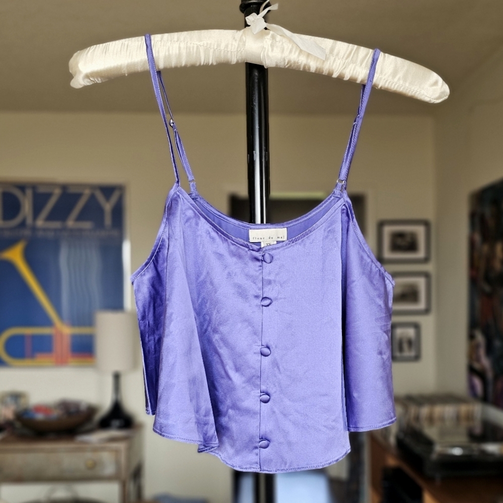Fleur du Mal‎ Luxe Flutter Cami NWT